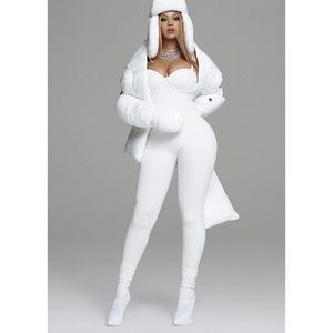 adidas x Ivy Park White Catsuit Beyonce New With Tags Multiple Sizes HB5555
